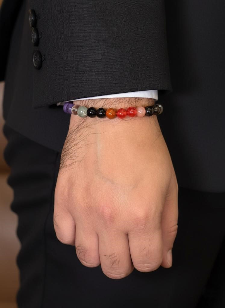 mens healing stones bracelet