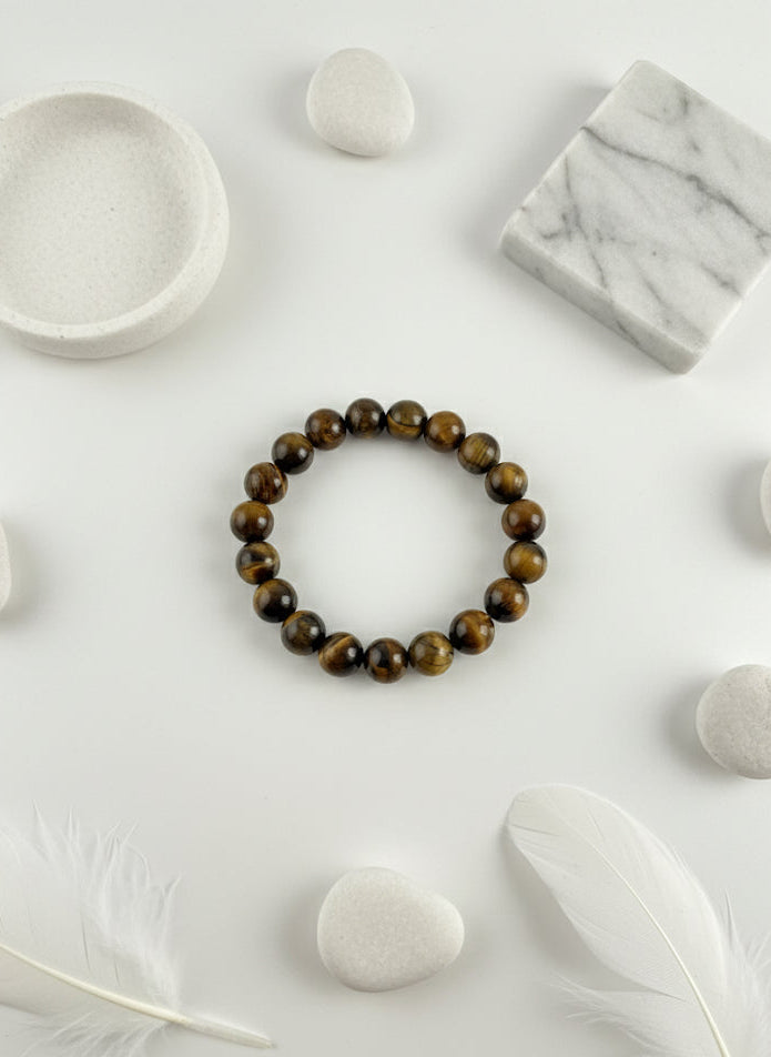 mens natural stone bracelet