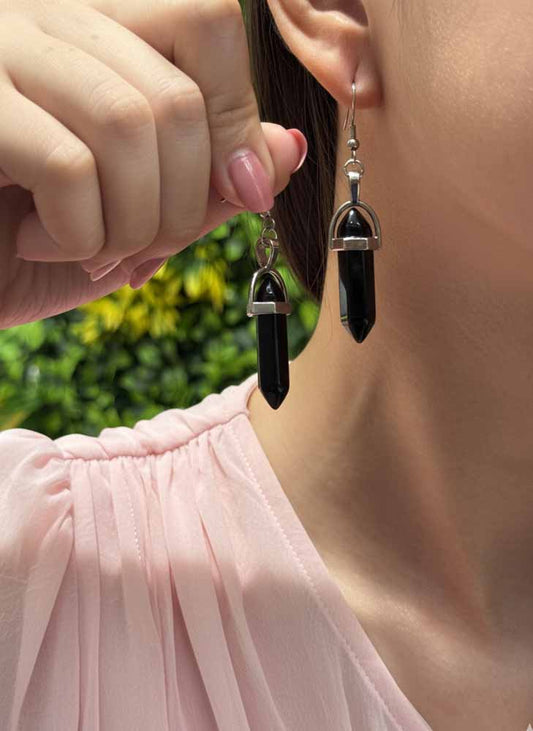Shadow Guard – Black Obsidian Protection Earrings