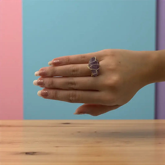 Mystic Mind Amethyst Ring – Calm Thoughts & Awaken Intuition