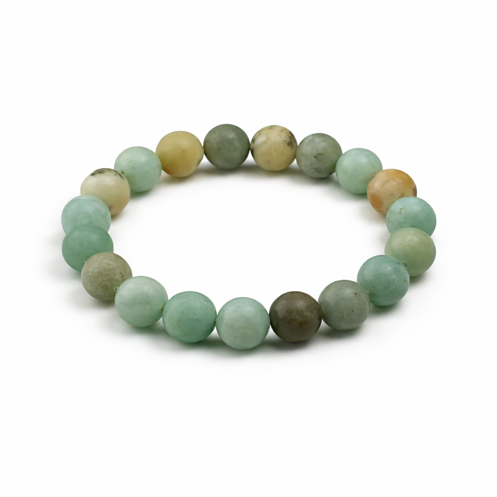 Amazonite Bracelet – Natural Gemstone Beads in Soothing Blue-Green Tones