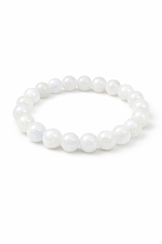 Pearl bracelet on a white background