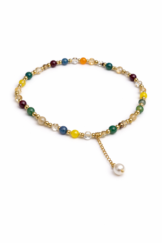 Fortune Bloom – Citrine, Amethyst & Aventurine Prosperity Bracelet