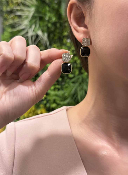 Black Onyx Earrings - Midnight Luxe