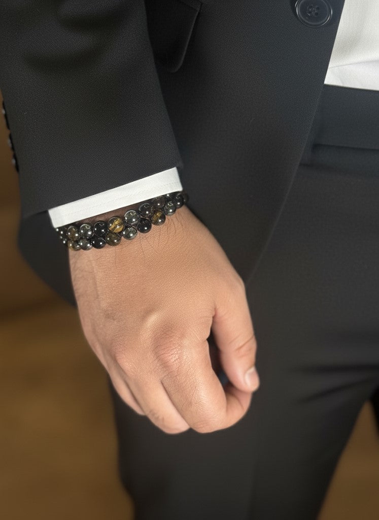 natural galaxy stone bracelet