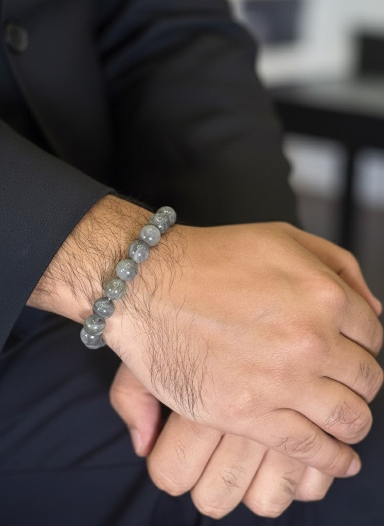labradorite mens bracelet