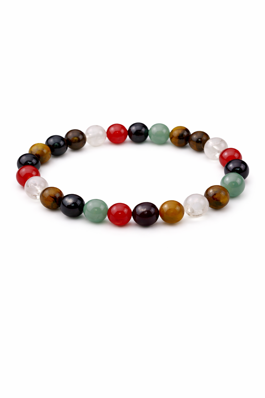 Chakra Harmony Bracelet – Unlock Prosperity & Stability with Red Jasper & Tiger Eye