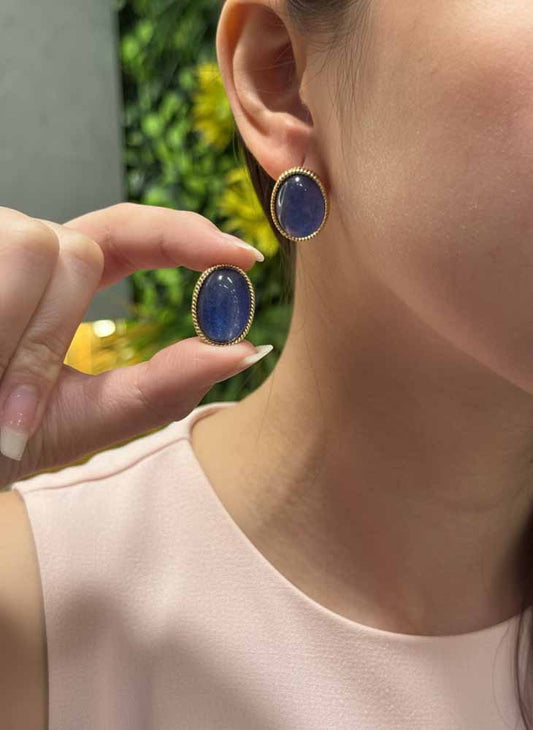 Blue Kyanite Earrings – Tranquil Flow & Spiritual Expression