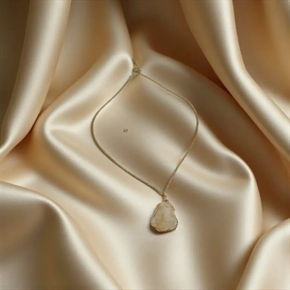 Raw Citrine Necklace – Natural Radiance & Abundant Flow