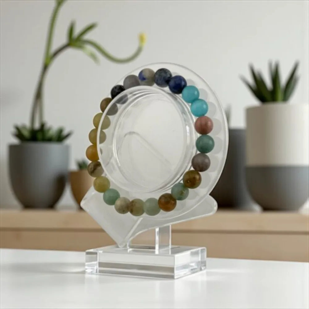 Amazonite, Aquamarine, Sodalite, Yellow Jade, Morganite, Labradorite & Aventurine Bracelet – Healing Flow & Natural Harmony
