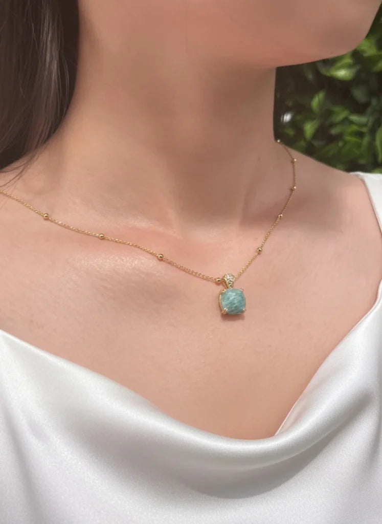 Amazonite Necklace – Calming Flow & Soothing Spirit