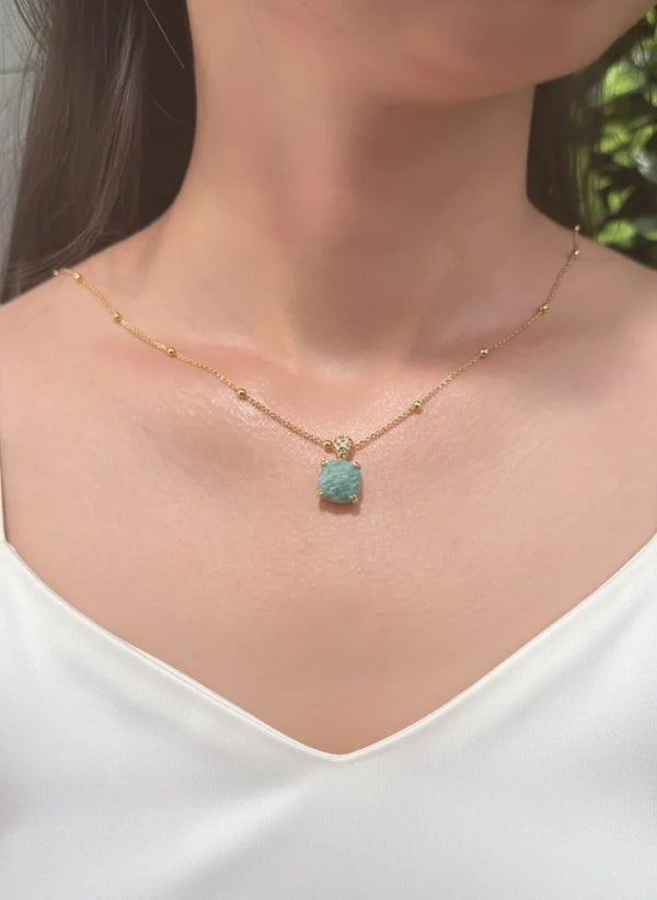 Amazonite Necklace – Calming Flow & Soothing Spirit