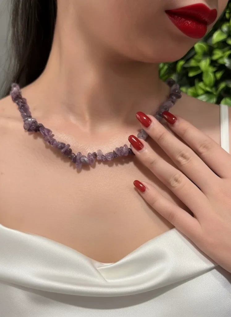 Amethyst Chip Necklace – Spiritual Calm & Inner Peace