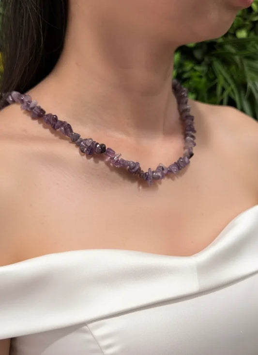 Amethyst Chip Necklace – Spiritual Calm & Inner Peace