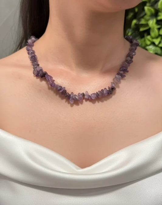 Amethyst Chip Necklace – Spiritual Calm & Inner Peace
