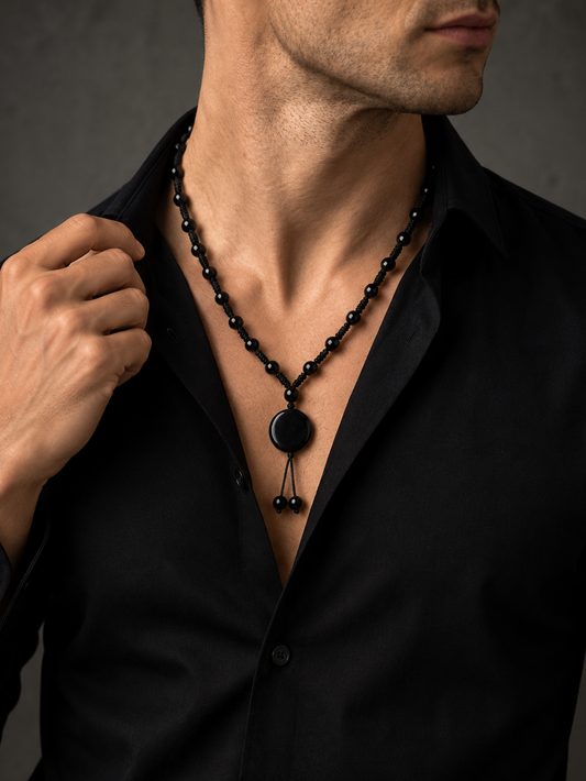 Black Onyx Eclipse Harmony Necklace