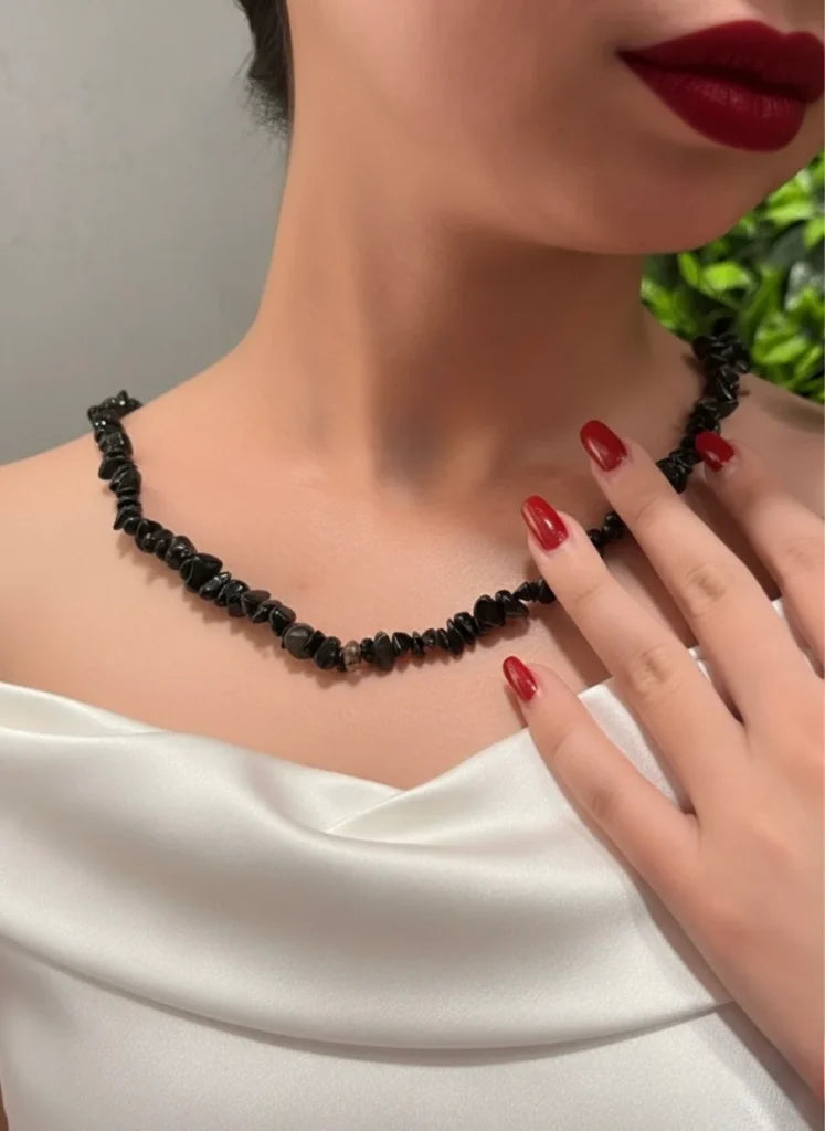 Black Obsidian Necklace – Protective Strength & Mystical Charm