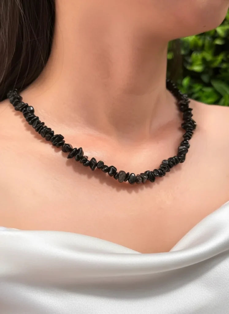 Black Obsidian Necklace – Protective Strength & Mystical Charm