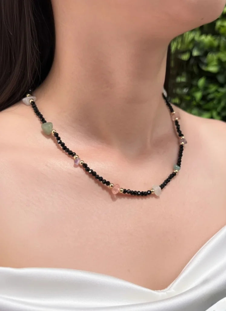 Black Onyx Necklace – Bold Elegance & Protective Grace