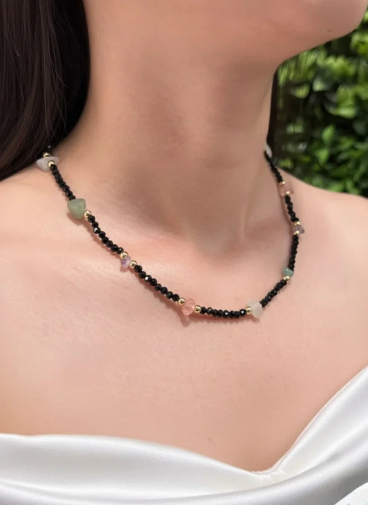Black Onyx Necklace – Bold Elegance & Protective Grace