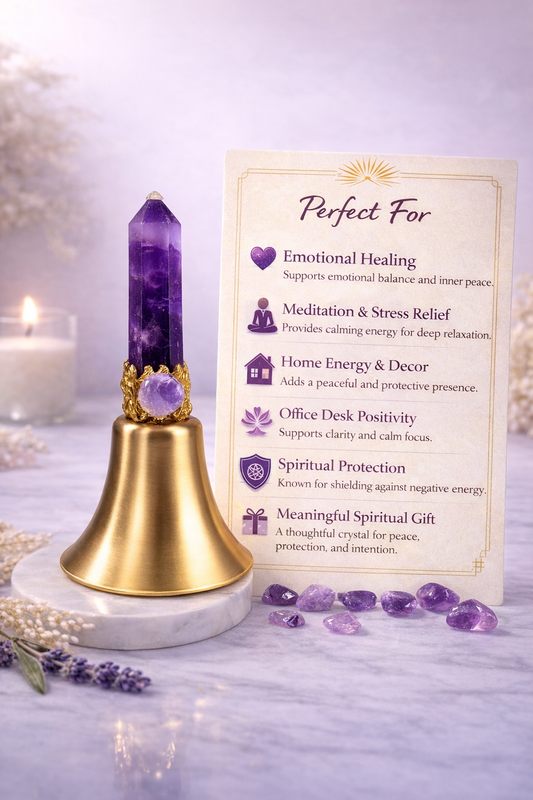 Amethyst Energy Healing Bell