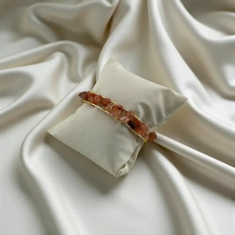 Carnelian Chip Bracelet – Fiery Passion & Vitality