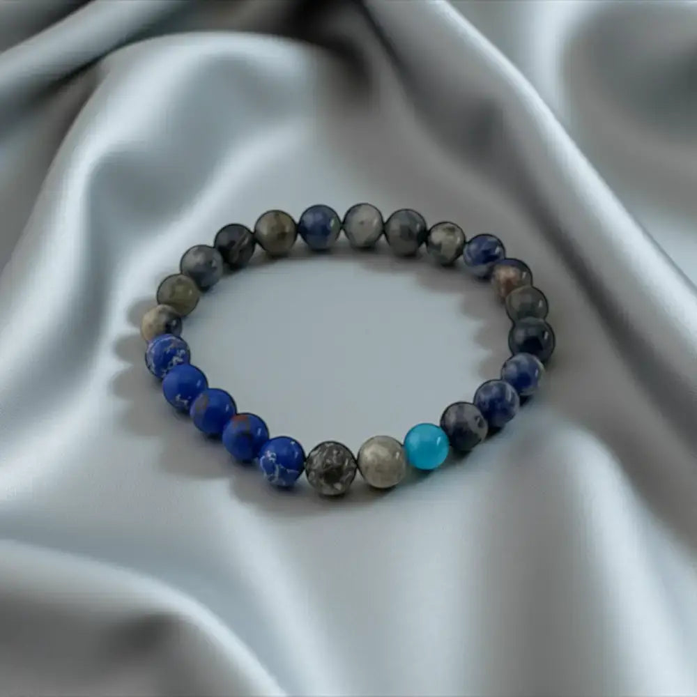 Blue Jasper Bracelet – Stylish Beaded Accessory for Everyday Wear