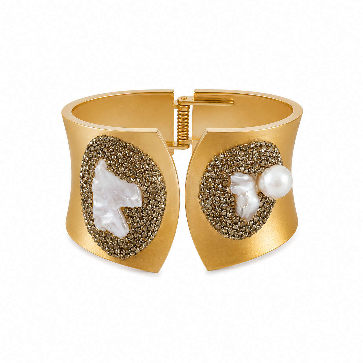Mother of Pearl Éclat Luxe Cuff Bracelet