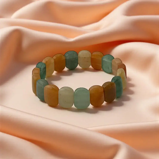 Green Aventurine & Yellow Aventurine Bracelet – Growth, Joy & Natural Balance