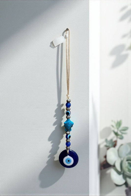 Evil Eye Dream Catcher Wall Hanging – Handmade Evil Eye Hanging Dream Catcher