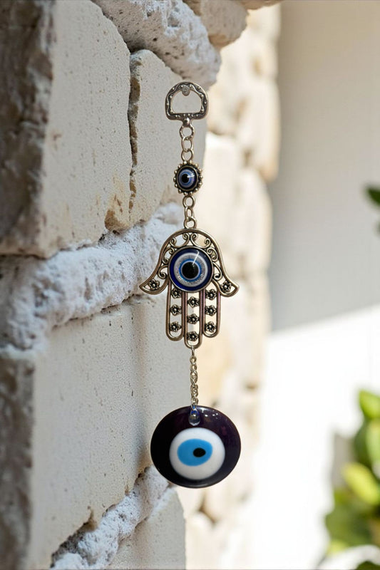 Hamsa Evil Eye Dream Catcher – Spiritual Hamsa Hand Evil Eye Wall Hanging