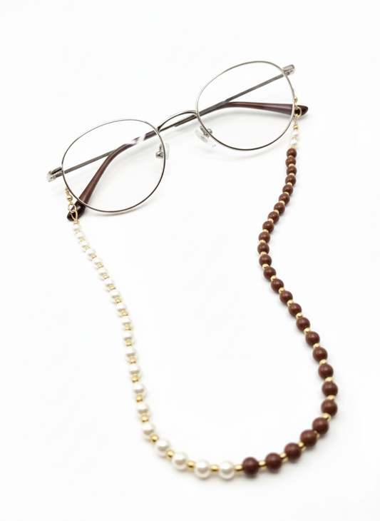 elegant beaded glasses strap
