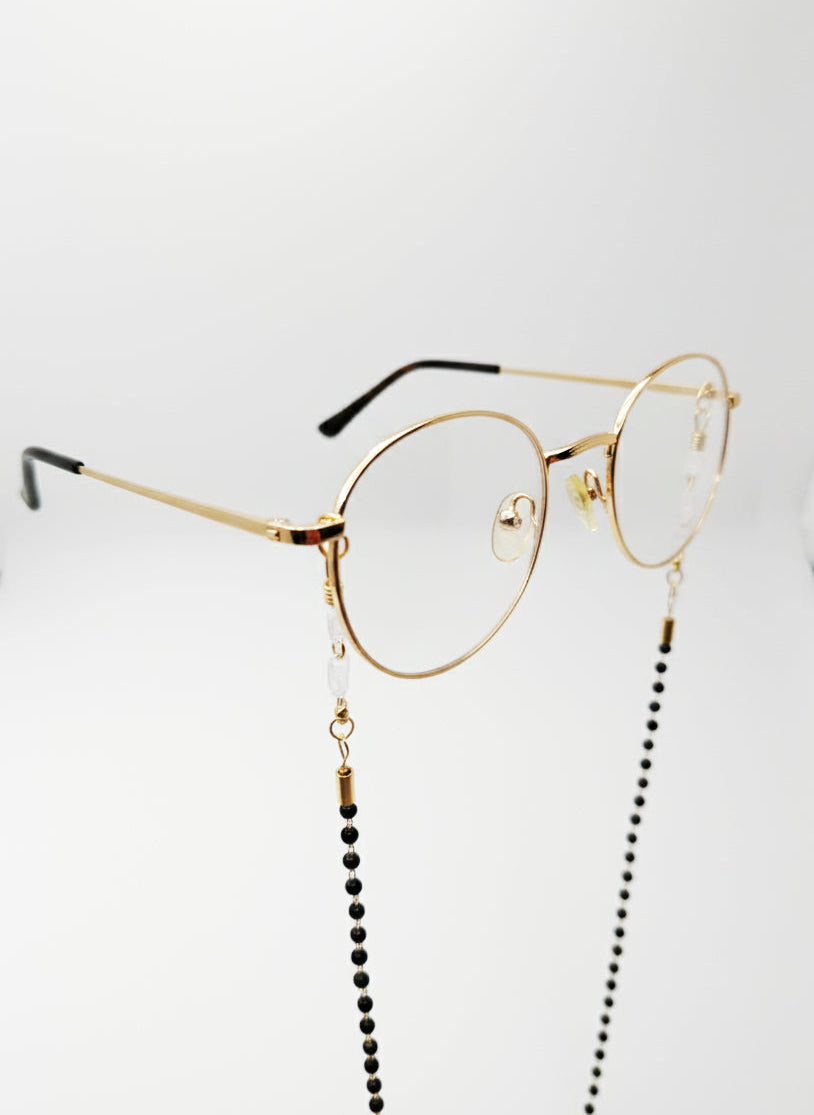 protective black onyx eyewear chain