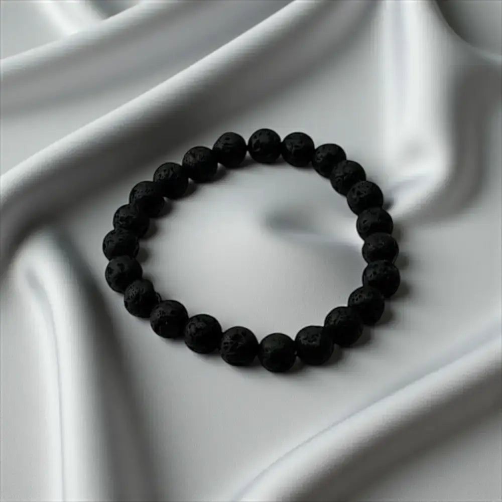 Black Lava Stone Bracelet – Fiery Grounding & Bold Energy