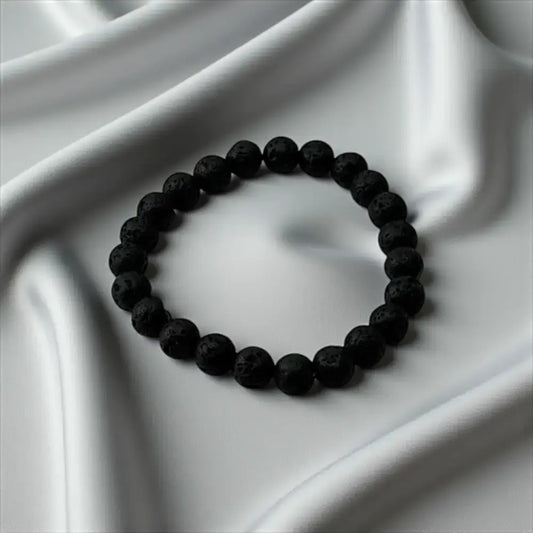 Black Lava Stone Bracelet – Fiery Grounding & Bold Energy
