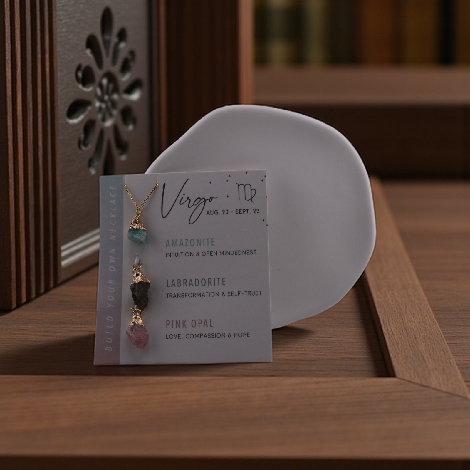 Amazonite, Labradorite & Pink Opal Necklace – Calming Energy with Feminine Touch