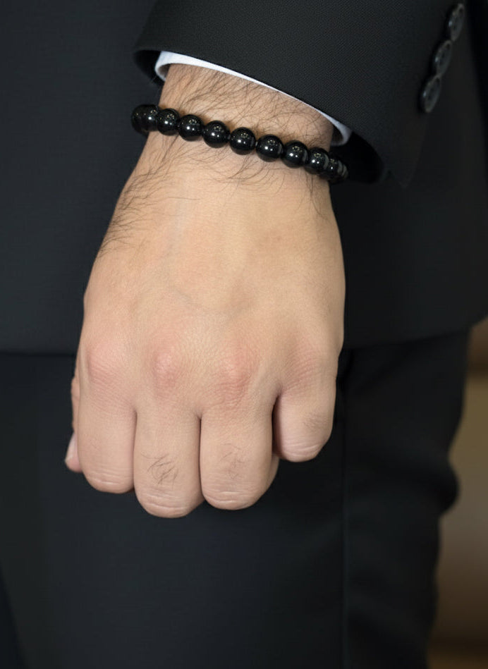 mens protection crystal bracelet