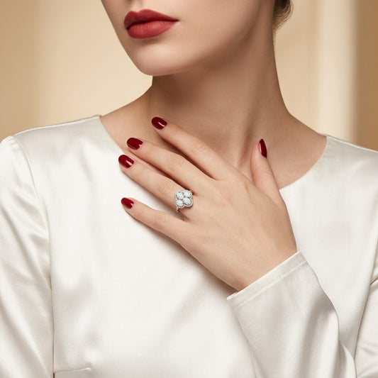 Opal 925 Sterling Silver Women’s Ring
