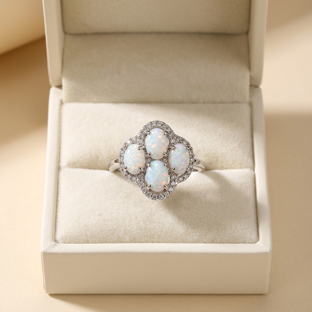 Opal 925 Sterling Silver Women’s Ring