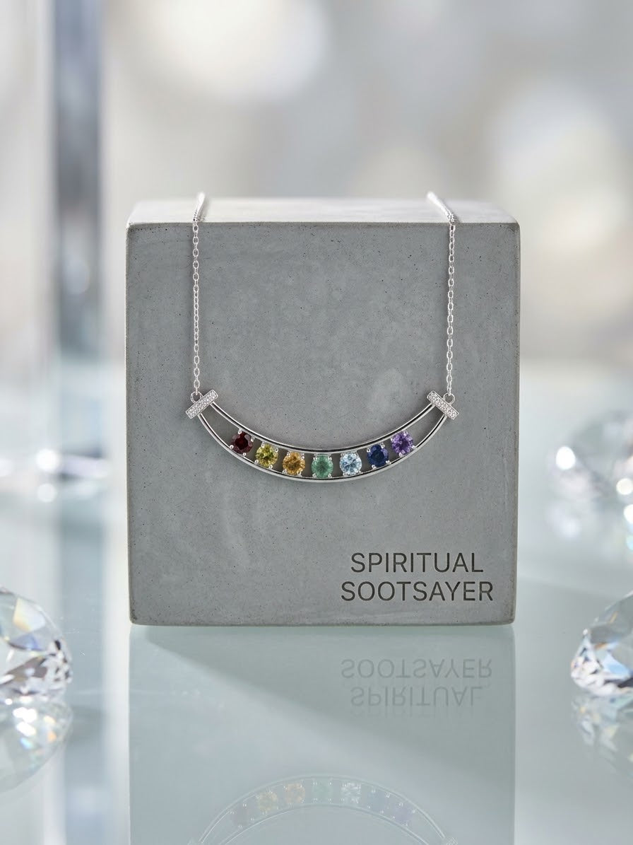 7 Chakra 925 Sterling Silver Women’s Necklace