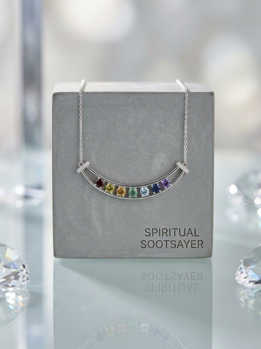 7 Chakra 925 Sterling Silver Women’s Necklace