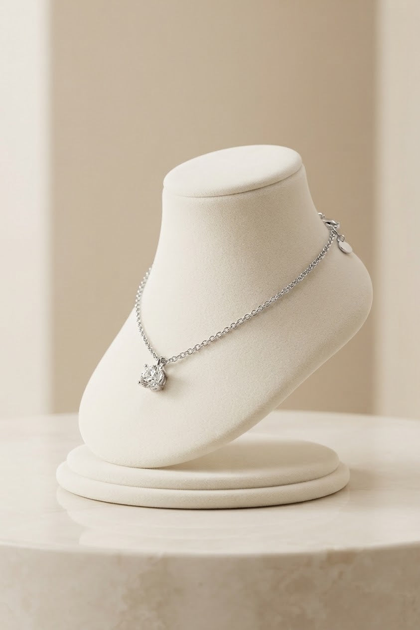 Moissanite 925 Sterling Silver Women’s Anklet 2 Carat