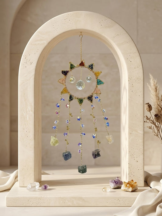 Celestial Seven Chakra Crystal Dream Catcher