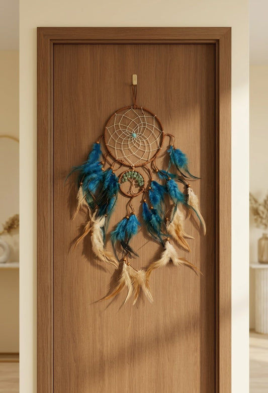 Green Aventurine Feather Dream Catcher