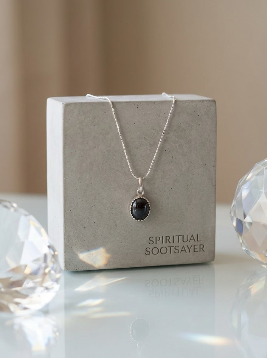 Midnight Poise Hematite Women’s Necklace – 925 Sterling Silver