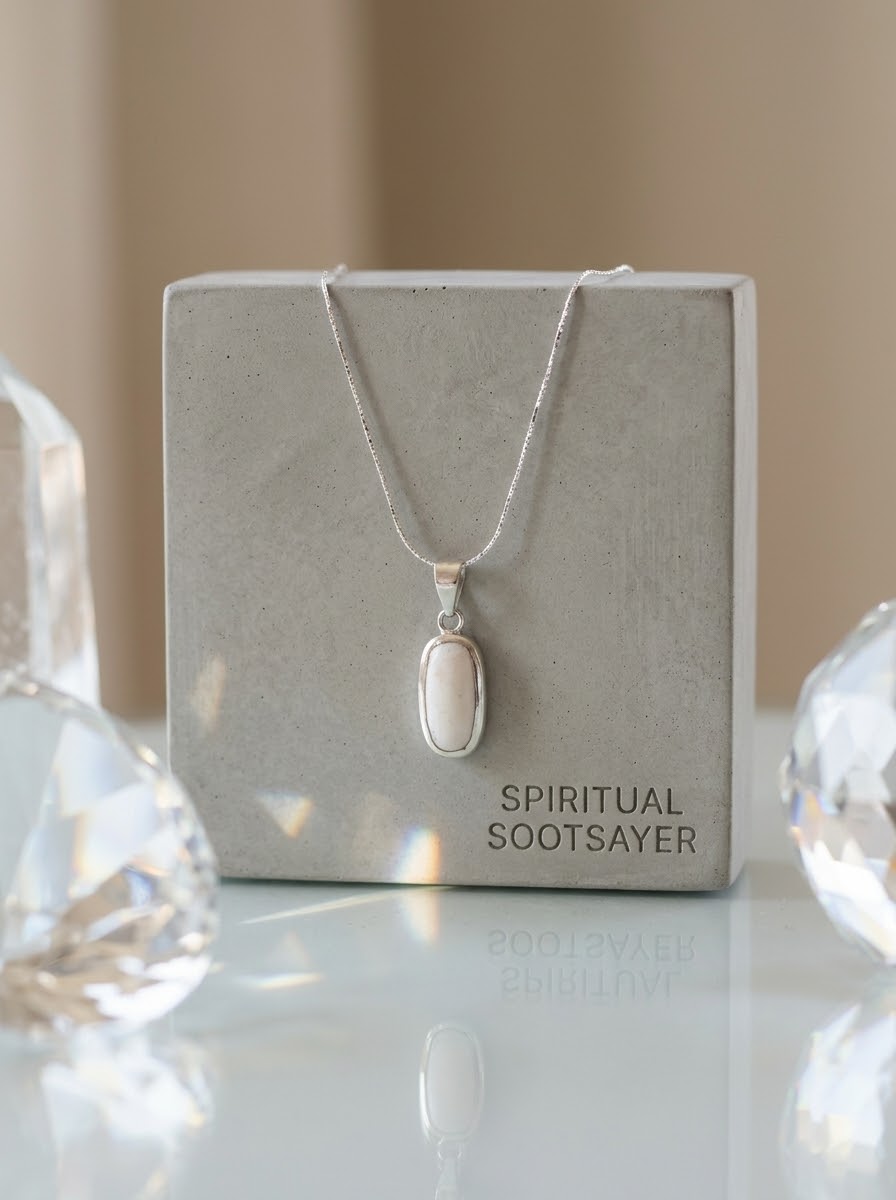 Ivory Serenity White Coral Women’s Necklace – 925 Sterling Silver