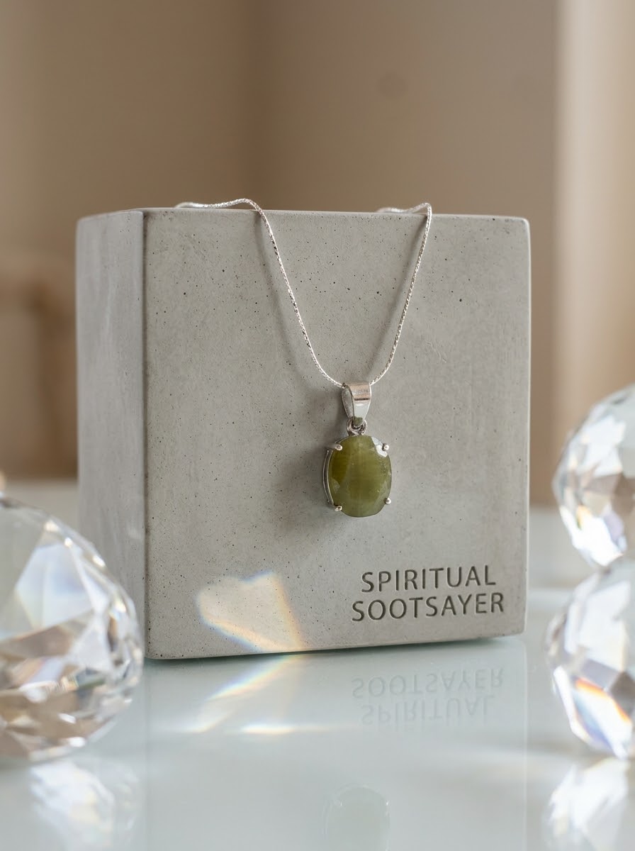 Verdant Grace Jade Women’s Necklace – 925 Sterling Silver