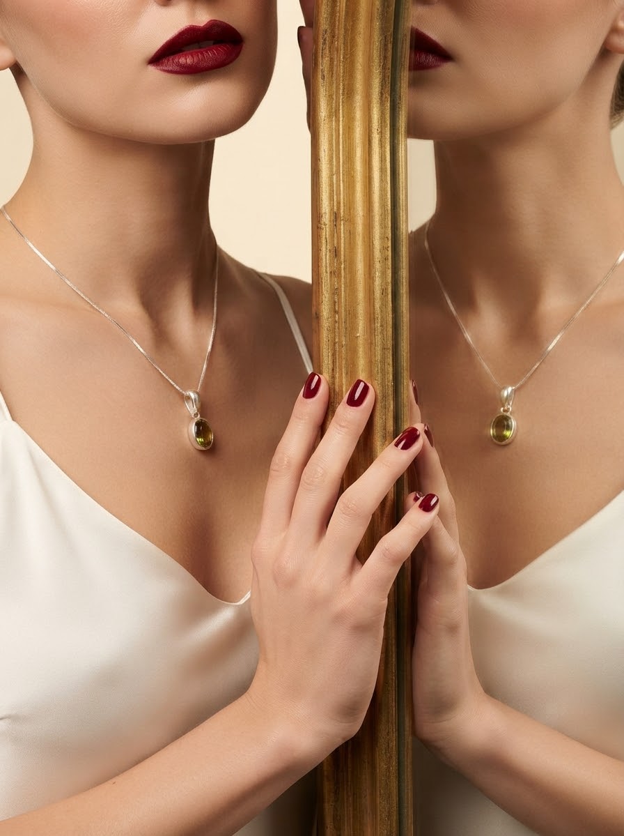 Golden Solstice Yellow Sapphire Women’s Necklace – 925 Sterling Silver