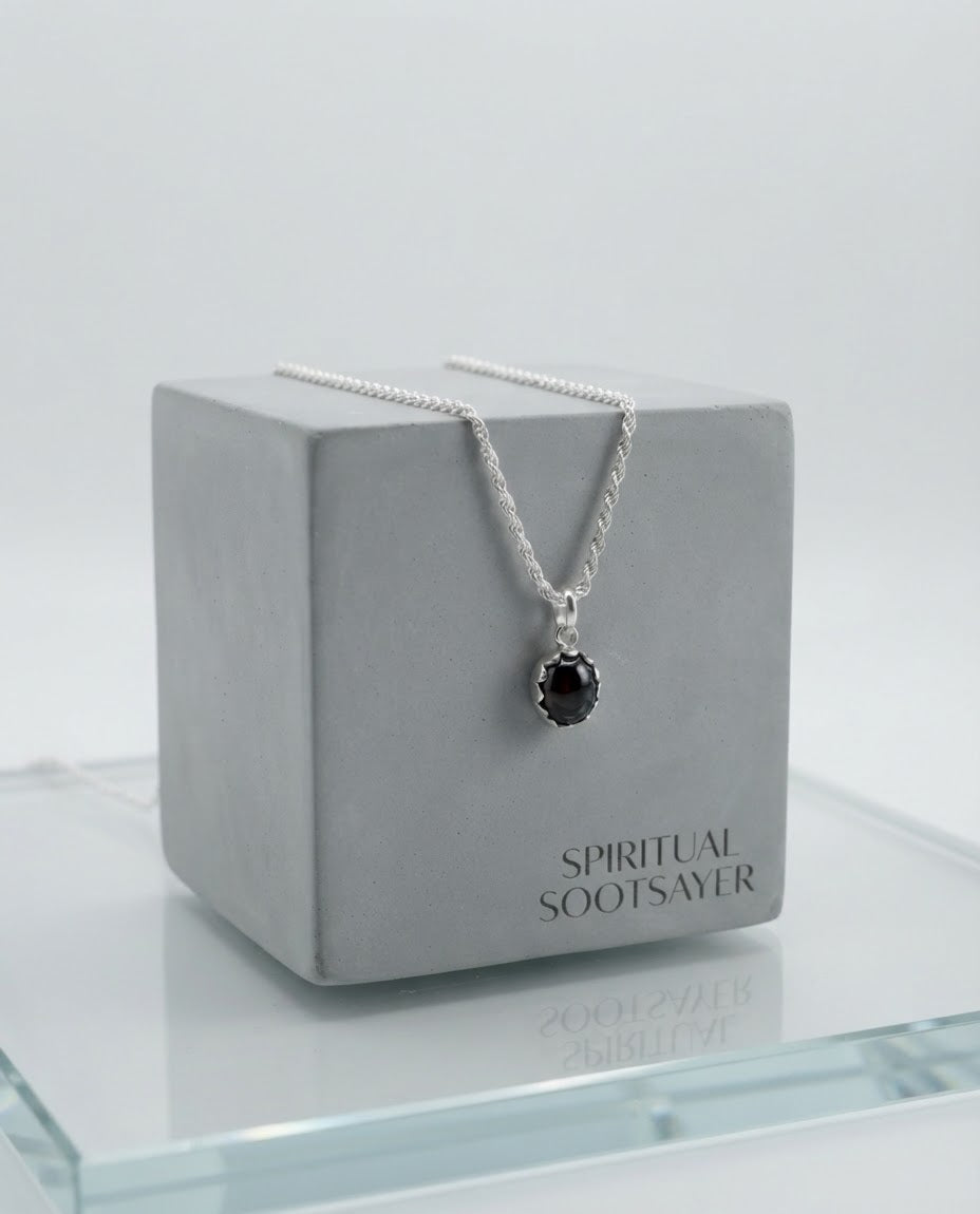 Midnight Edge Hematite Men’s Necklace – 925 Sterling Silver