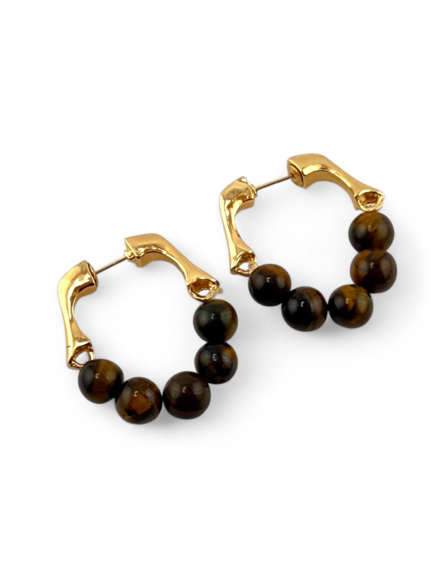 Tiger Eye Earrings – Rooted in Power